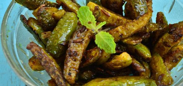 Gherkins Stir Fry | Indian | Vegetarian | Recipe